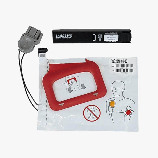 Lifepak CR Plus Chargepak batteri och 1 par elektroder