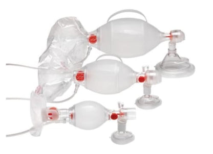 Ambu SPUR II Pediatrik med tryckbegränsande ventil och mask i storlek 0 och 1