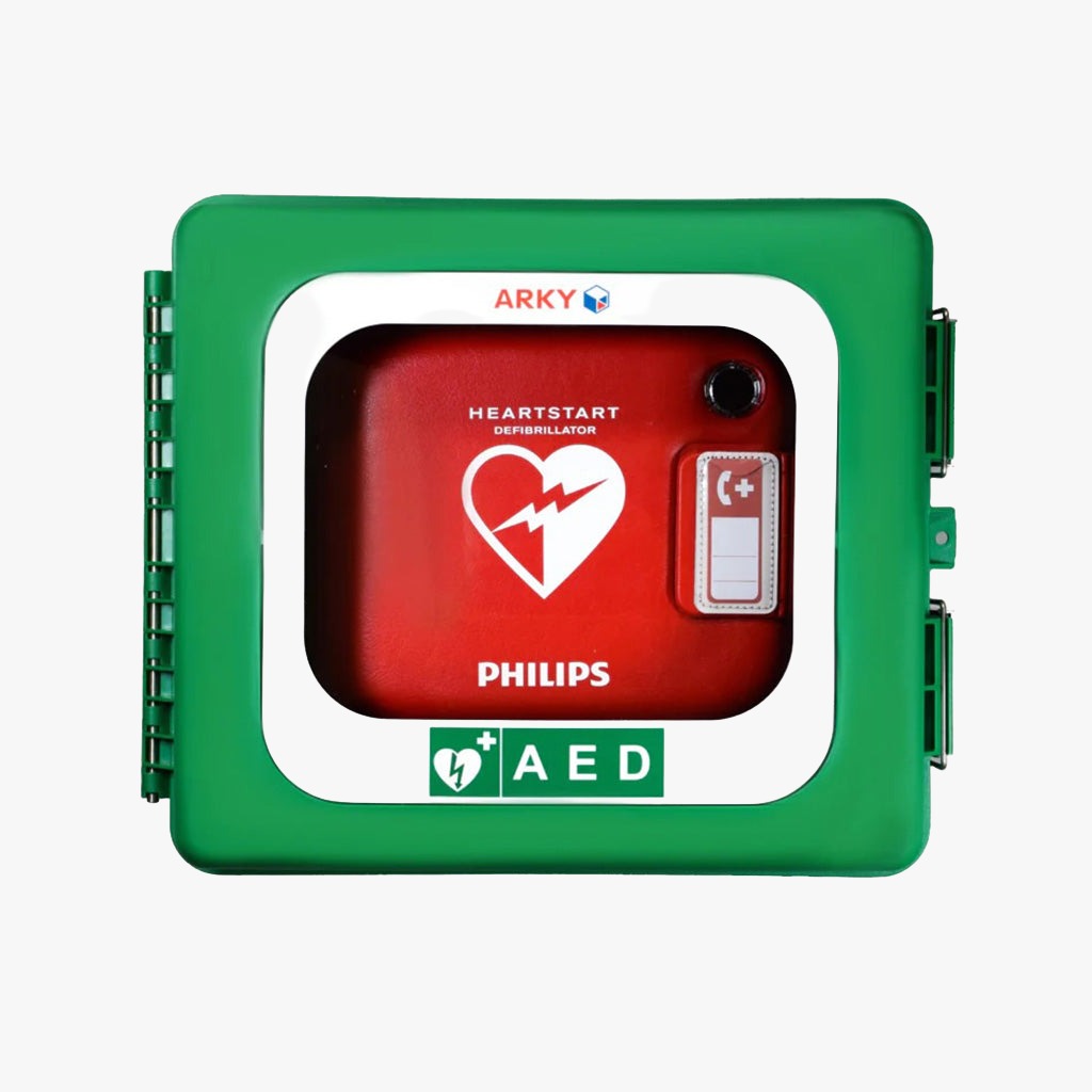 Cabinet defibrillator POLAR — heat (-45°C) and alarm