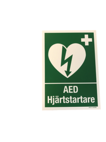 Hjärtstartarskylt