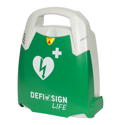 Vinklad v-formad hjärtstartarskylt (E010) 20x20