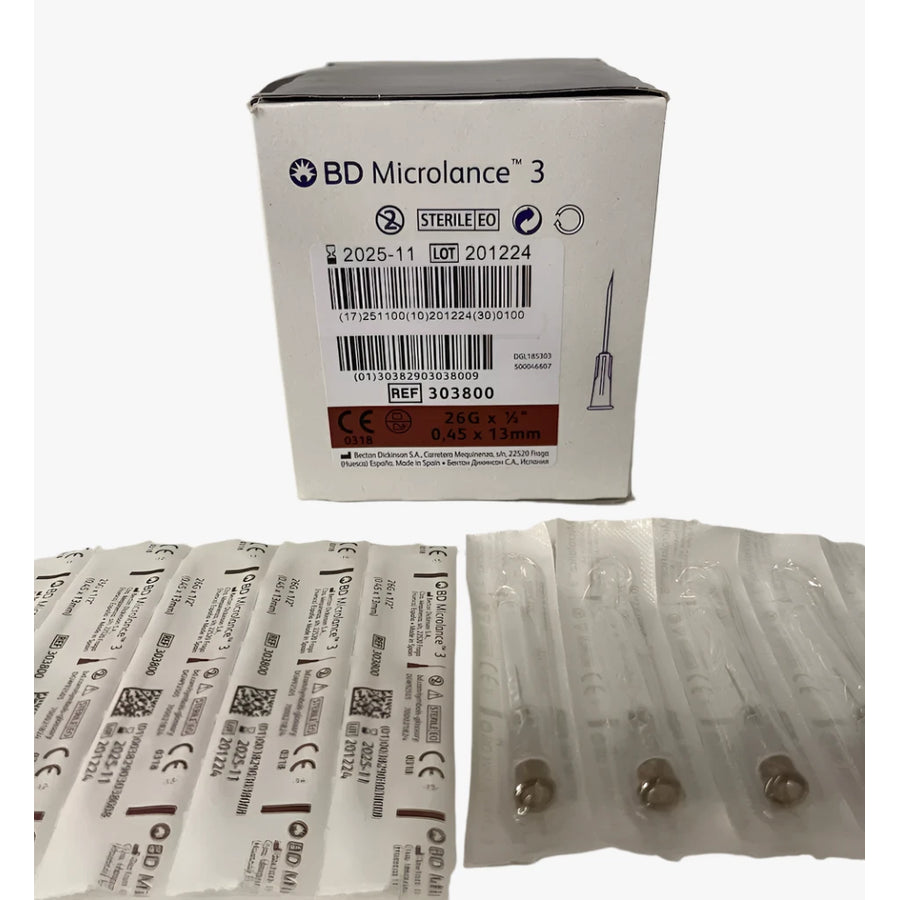 Injektionskanyl BD Microlance 3 — 26G 0,45 x 13 mm brun