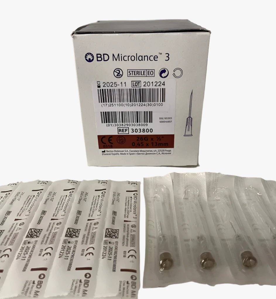 Injektionskanyl BD Microlance 3 — 26G 0,45 x 13 mm brun
