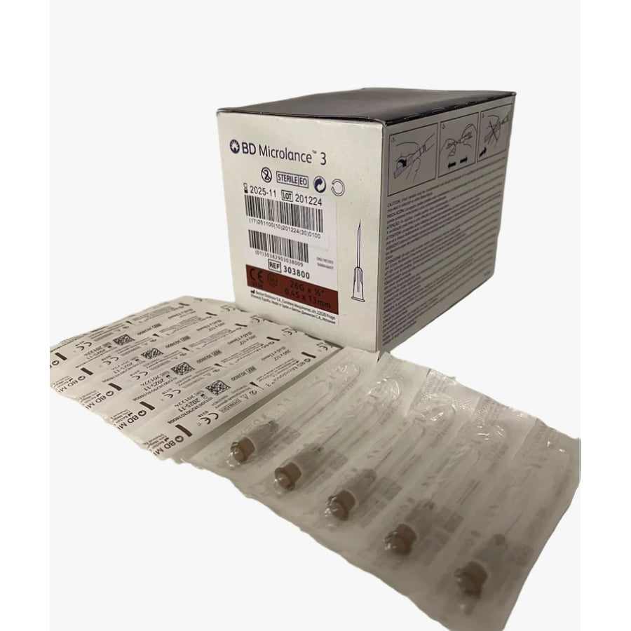 Injektionskanyl BD Microlance 3 — 26G 0,45 x 13 mm brun