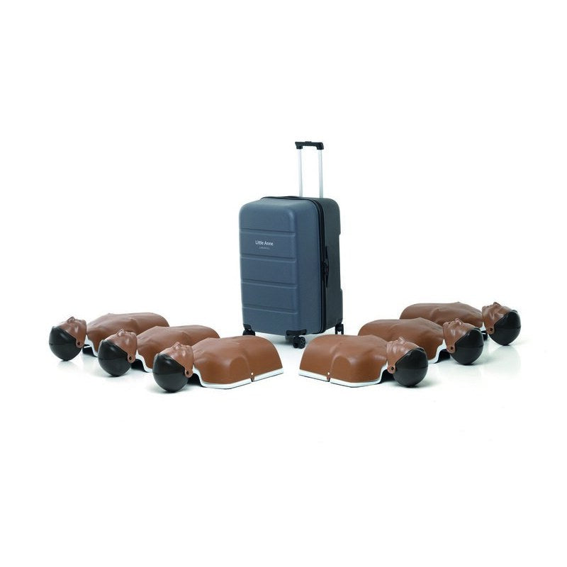 Laerdal Little Anne Stapelbara HLR-dockor - 6 pack (Mörk)