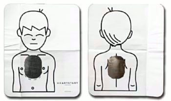 Philips Heartstart HS1 träningselektroder för barn med kassett