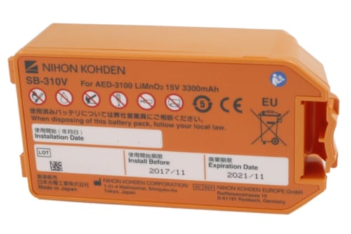 NIHON KOHDEN CARDIOLIFE AED 3100 BATTERI