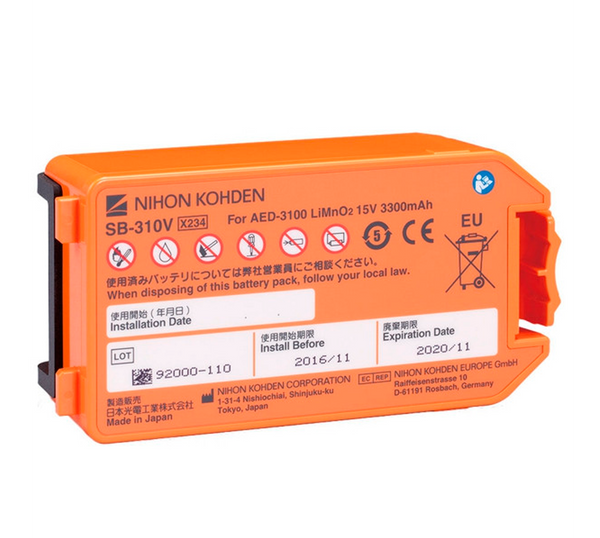 NIHON KOHDEN CARDIOLIFE AED 3100 BATTERI