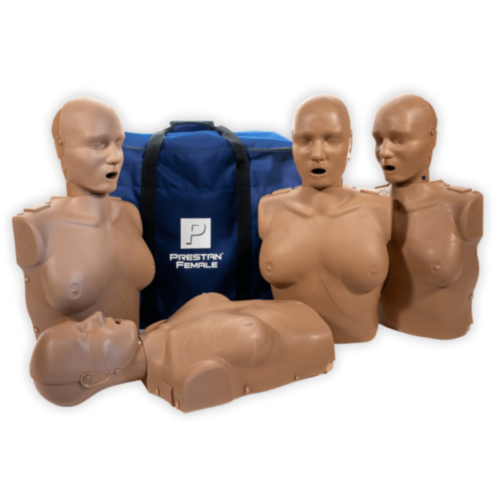 Prestan Professional kvinnlig HLR-träningstorso 4-pack (mörk)