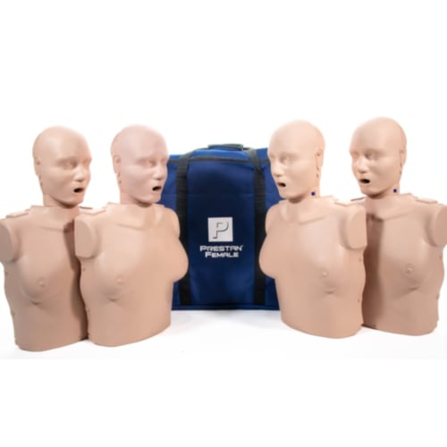 Prestan Professional kvinnlig HLR-docka 4-pack (ljus)