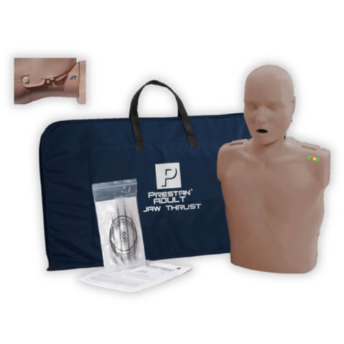 Prestan HLR-docka för vuxna med haklyftning (mörk hud)