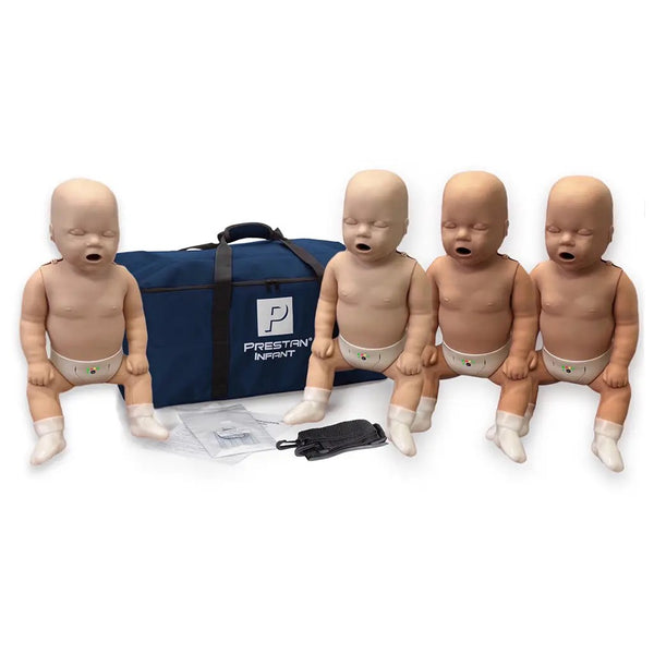 Prestan Baby HLR-dockor 4 stycken (ljus hud)