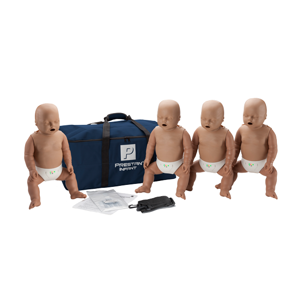 Prestan Ultralite Baby HLR-docka 4 stycken (mörk hud)