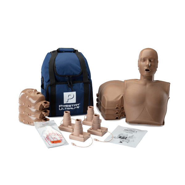 Prestan Ultralite Baby HLR-docka 4 stycken (mörk hud)