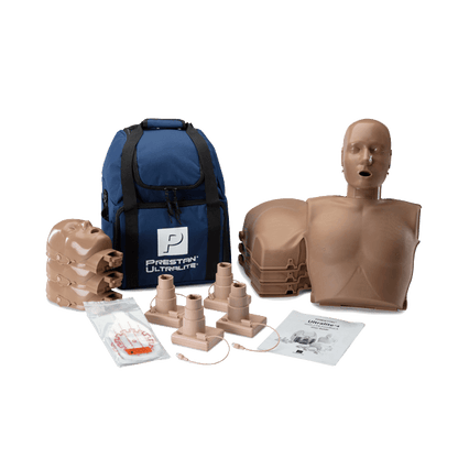 Prestan HLR-docka med haklyftning 4-pack (mörk hud)