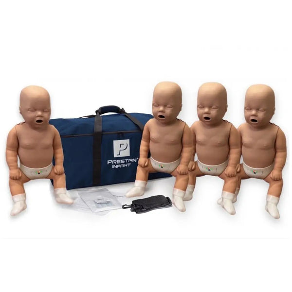 Prestan HLR-dockor, baby, 4 stycken (Mörk hud)