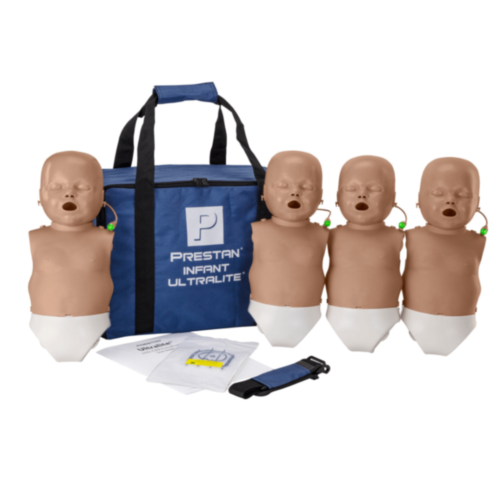 Prestan Ultralite Baby HLR-docka 4 stycken (mörk hud)