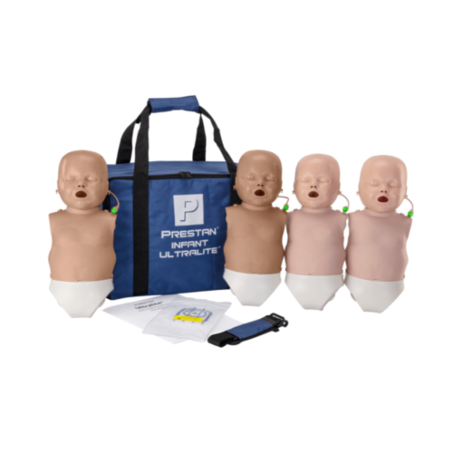 Prestan HLR-dockor, baby, 4 stycken (Mörk hud)