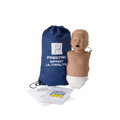 Prestan Ultralite Baby HLR-docka 4 stycken (mörk hud)