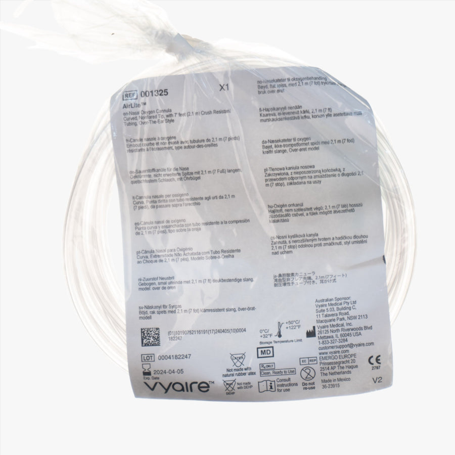 Syrgasgrimma AirLife 2,1 m slang vuxen