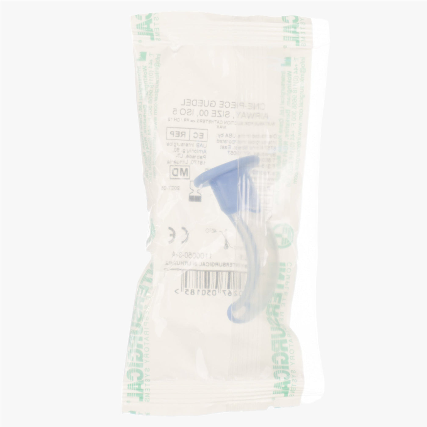 Guedel Pharyngeal Tube Size 00 ISO 5 Blue