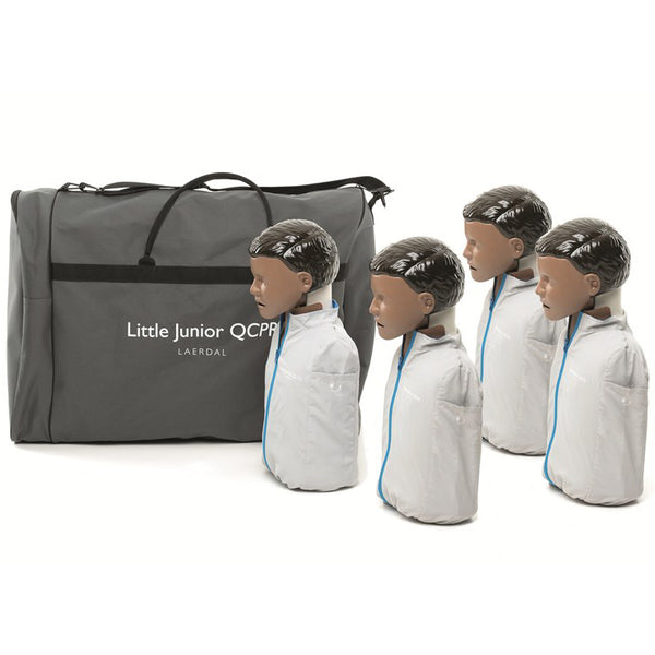Laerdal Little Junior QCPR mörk hud 4-pack med väska