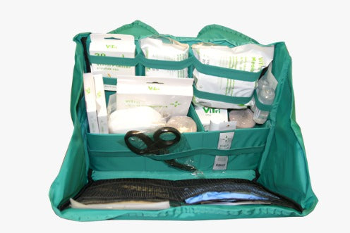 Vitri Model 3 first aid bag with carrying handle and shoulder strap