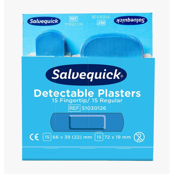 Cederroth Blue Detectable Plaster Fingertip/Regular 6 packs