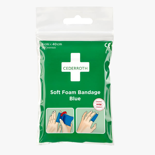 Finger bandage Cederroth Soft Foam Bandage Blue 6 cm x 2 m