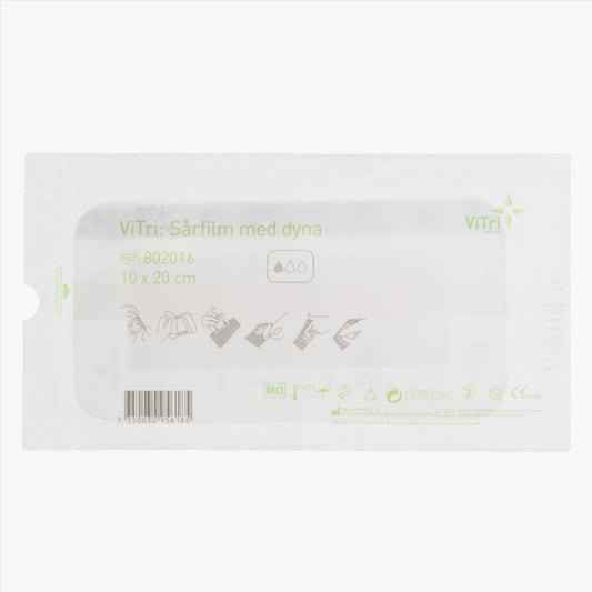 Vitri Wound film with pad showerable sterile 10 x 20 cm