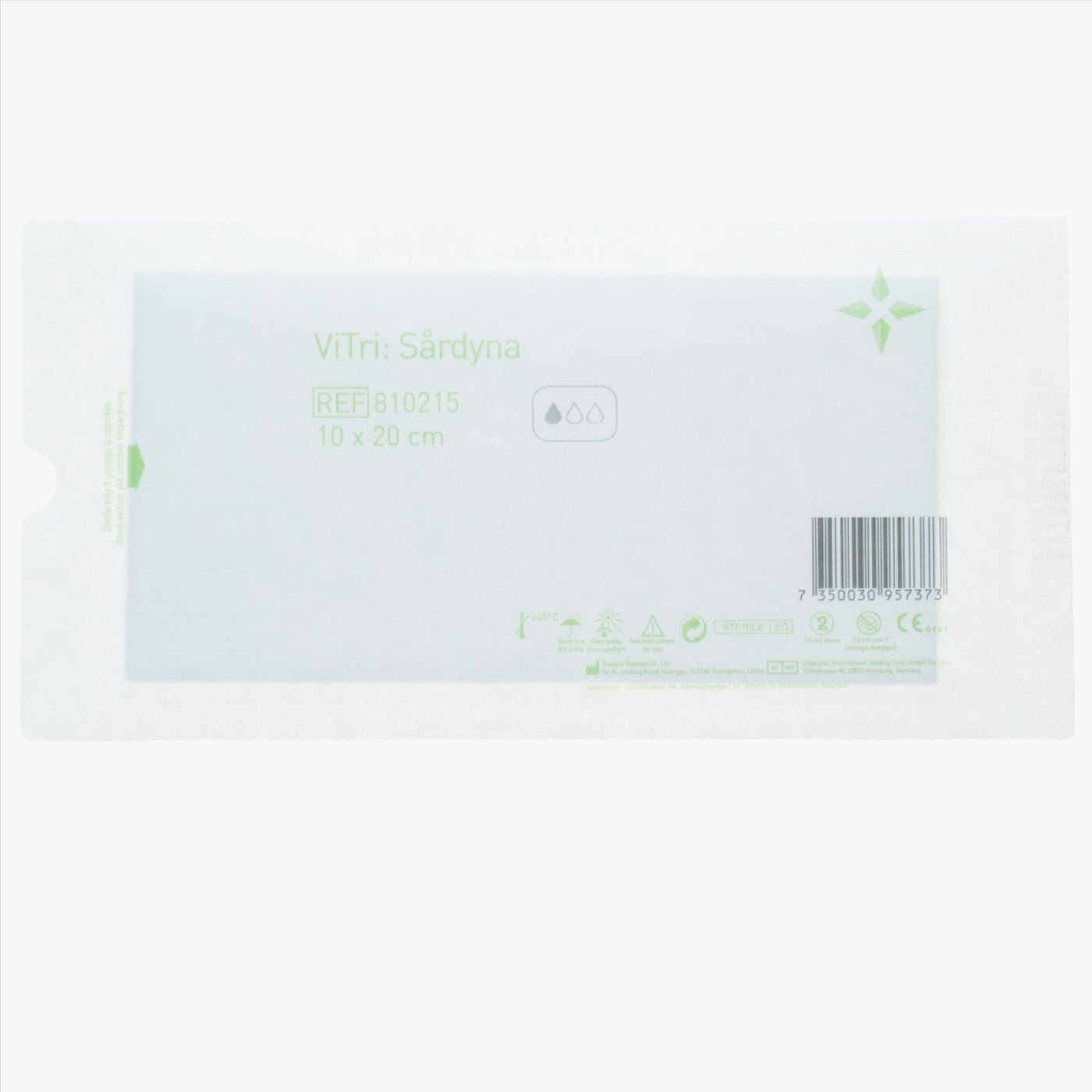 ViTri steril sårkompres 10 × 20 cm – 50 stk.