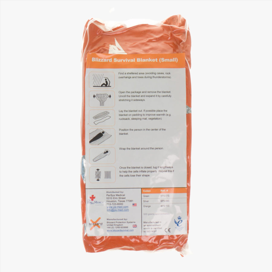 Blizzard Rescue Blanket Small Orange