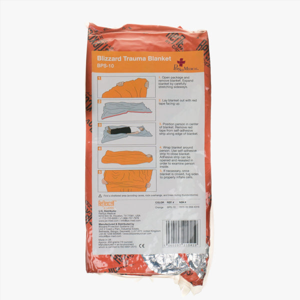 Blizzard Rescue blanket Orange 230 x 196 cm TOG 5 insulation